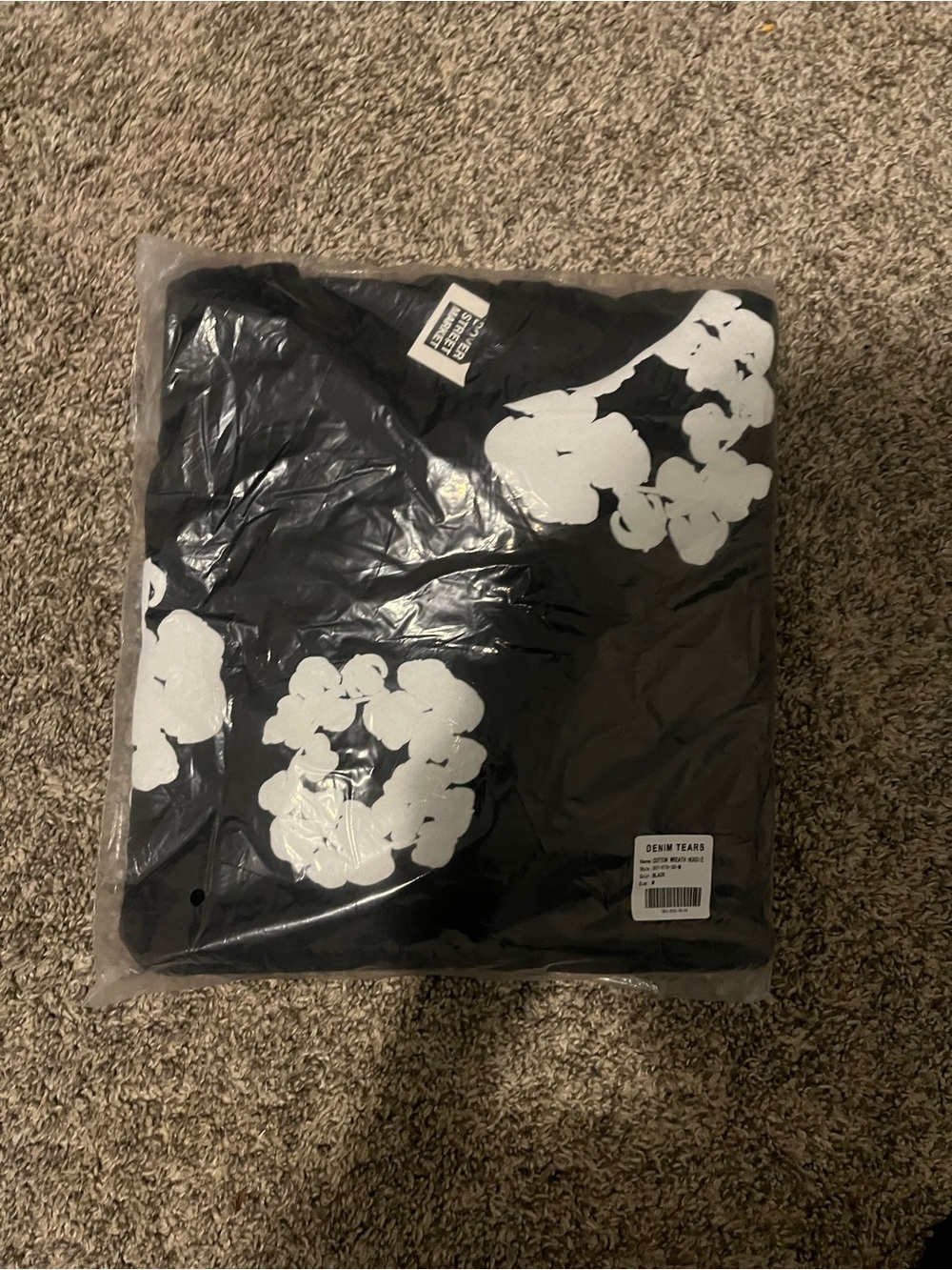 Denim Tears Cotton wreath Hoodie Black